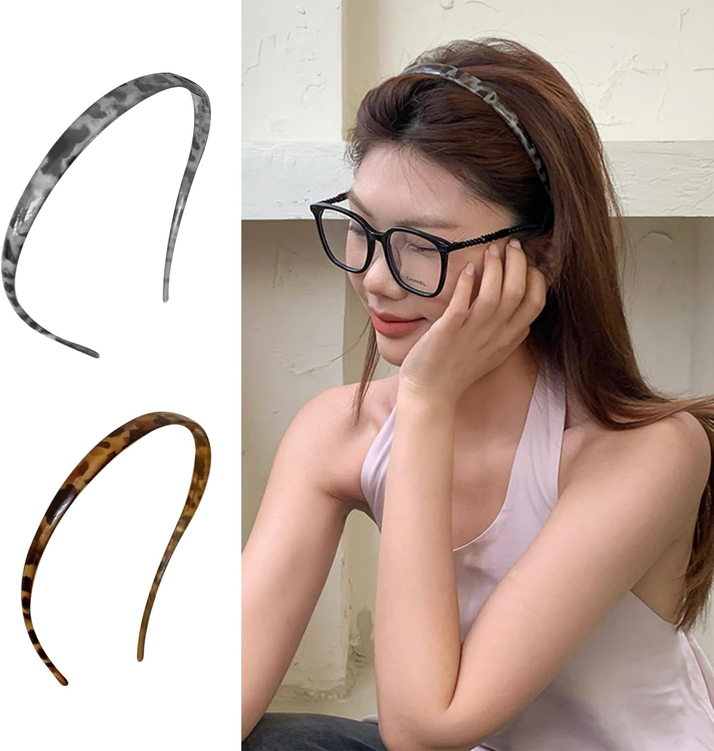 4 Elastic Hair Bands with Leopard Print and 2 Hair Bands, Elastic Retro Hair Accessories, Fashionable Fluffy Hair Ropes, Durable Hair Accessories, Daily Hair Band Accessories. image number 3