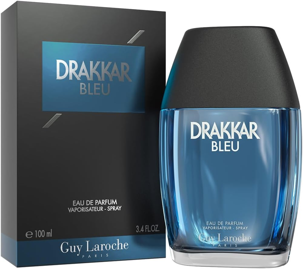 Guy Laroche Drakkar Bleu - Iconic Designer Fragrance - Powerful, Aquatic & Fresh Eau De Parfum - Aquatic Foug&egrave;re - Long Lasting Mens Cologne - Day and Evening Scent 3.4 Fl Oz image number 4