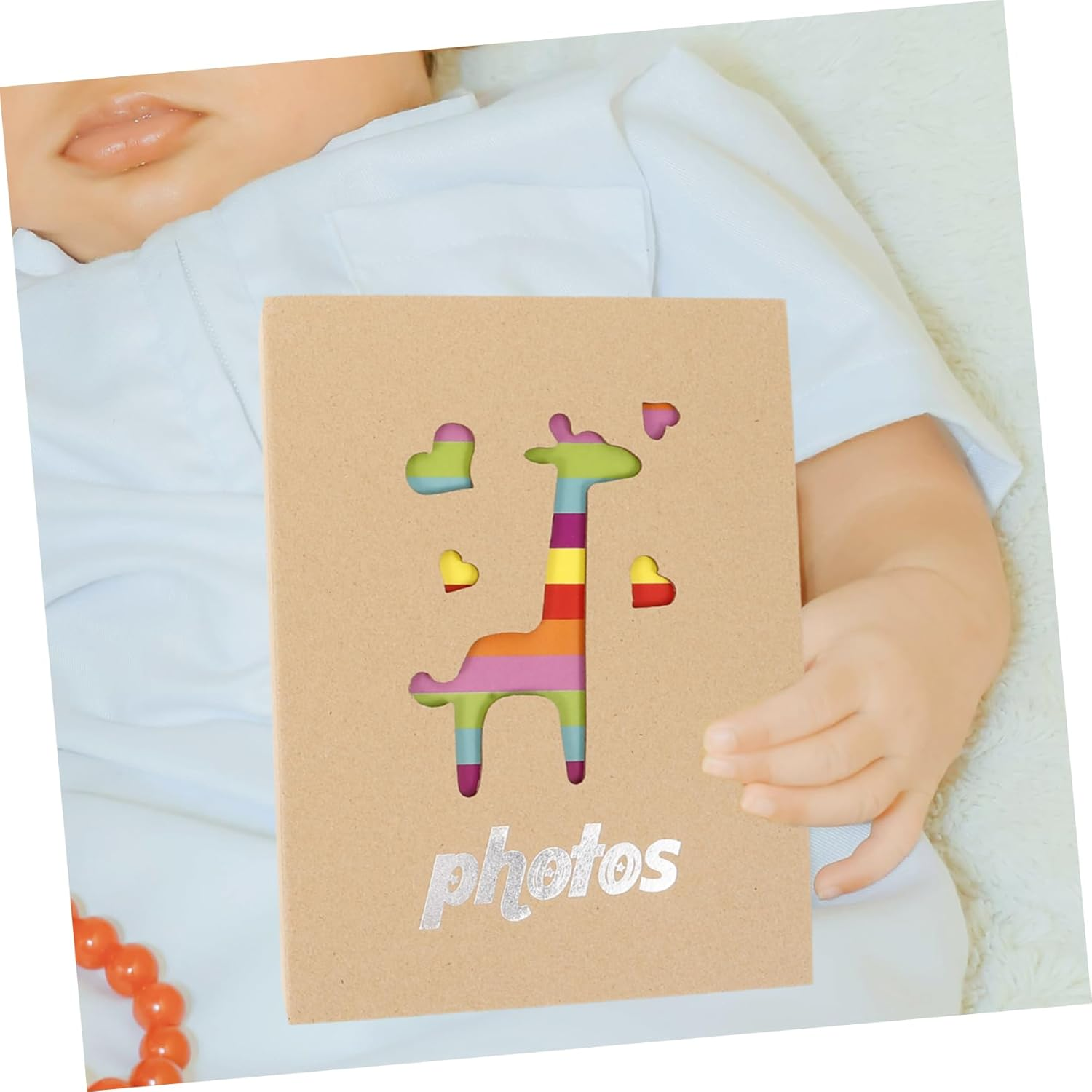 KOMBIUDA 2Pcs Photo Album Keepsake Album for Adorable Design for Storing Photos for First Year Memories Safe and Sturdy image number 6