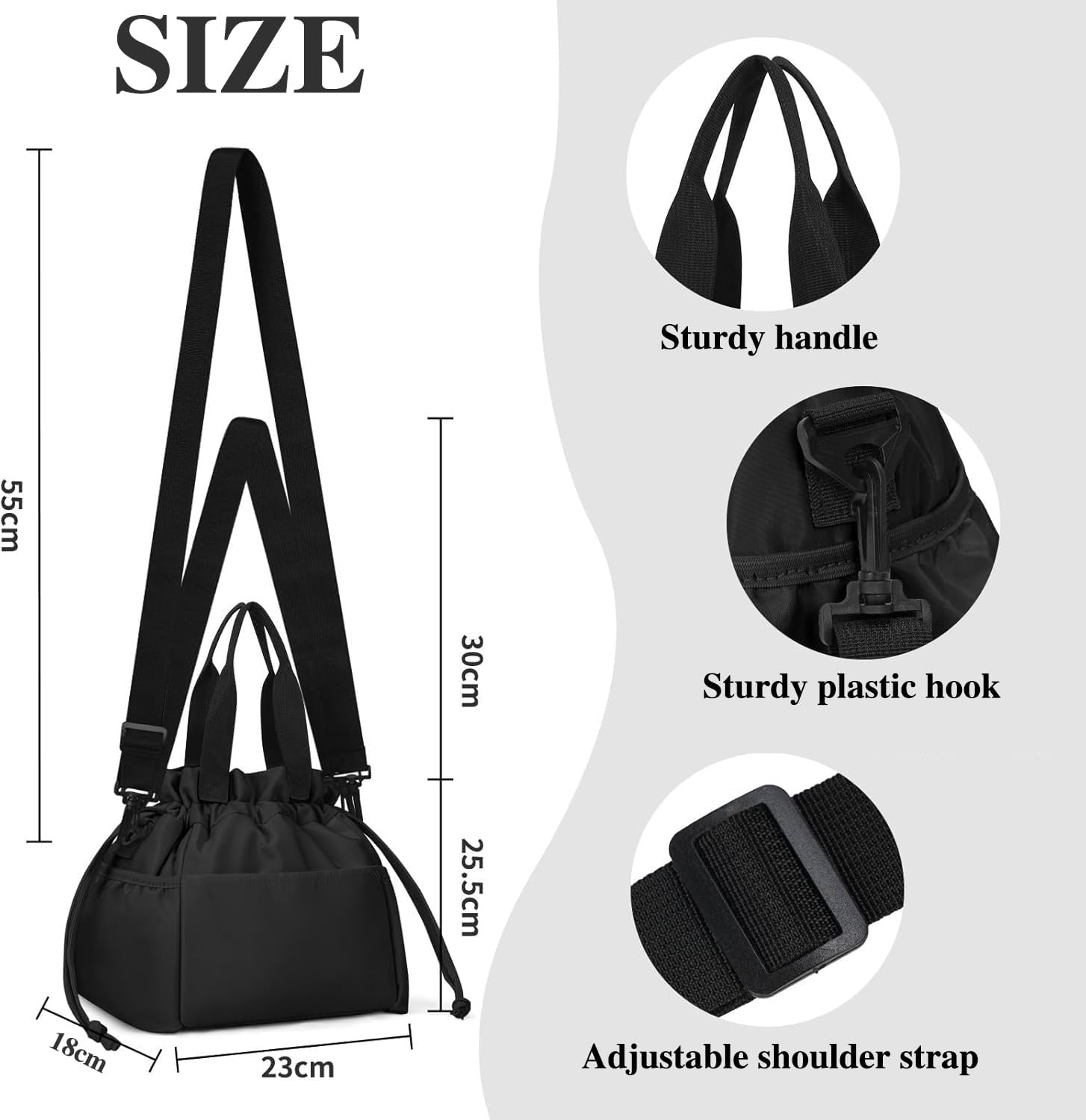 Insulated Lunch Bag for Men & Women,Waterproof and Leakproof Small Lunch Bag,Reusable Work Lunch Bag,Long-Lasting Heat-Retaining Cooler Bag,Lunch Tote Bag for Work, Office, Picnic, Travel image number 1