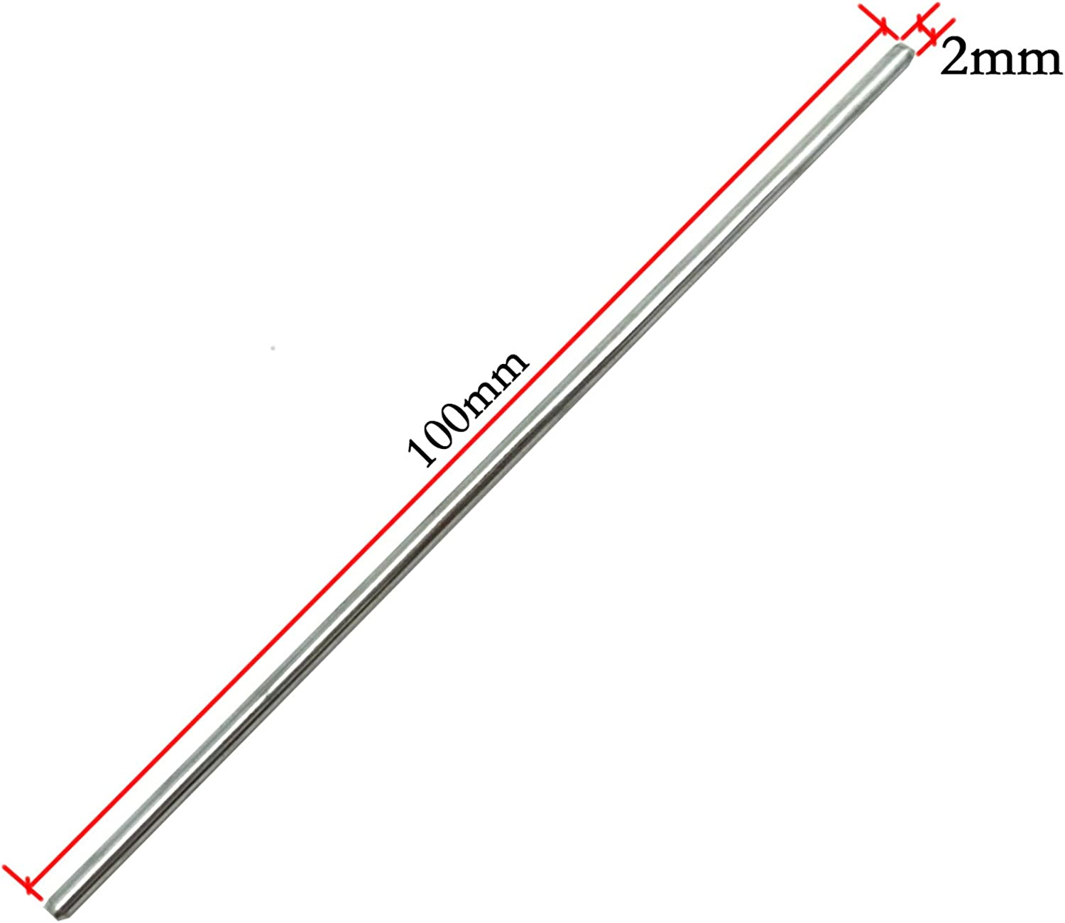 EUDAX 30Mmx9Mm Plastic Roll 2Mm Dia Shaft Toys Wheel and 2Mmx100Mm STEM Shaft round Rod Axles for DIY Toy RC Car Truck Boat Helicopter Model Part (300 Pcs) image number 3