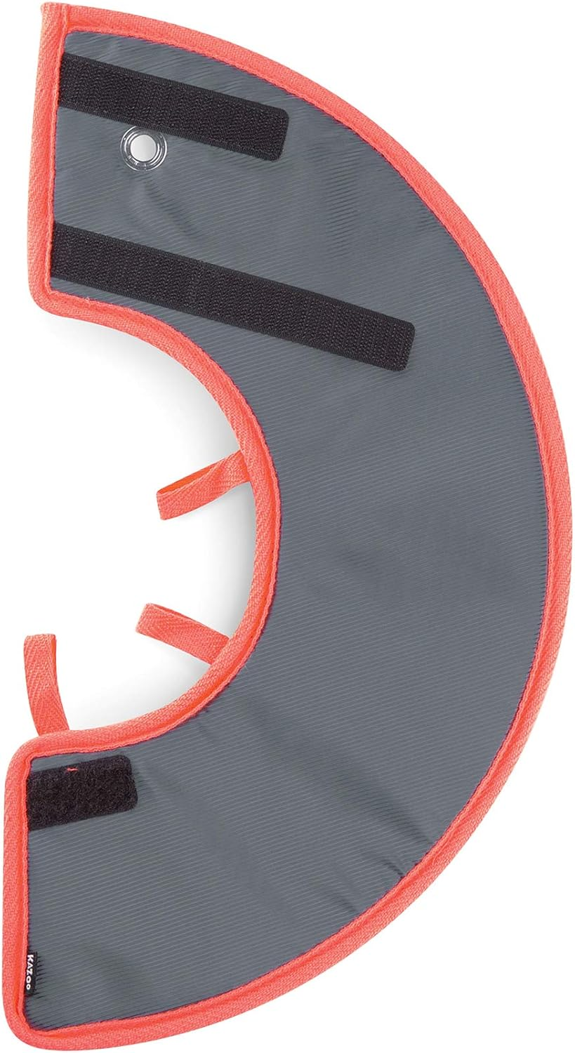 Kazoo Recovery Collar, Grey/Orange, Small