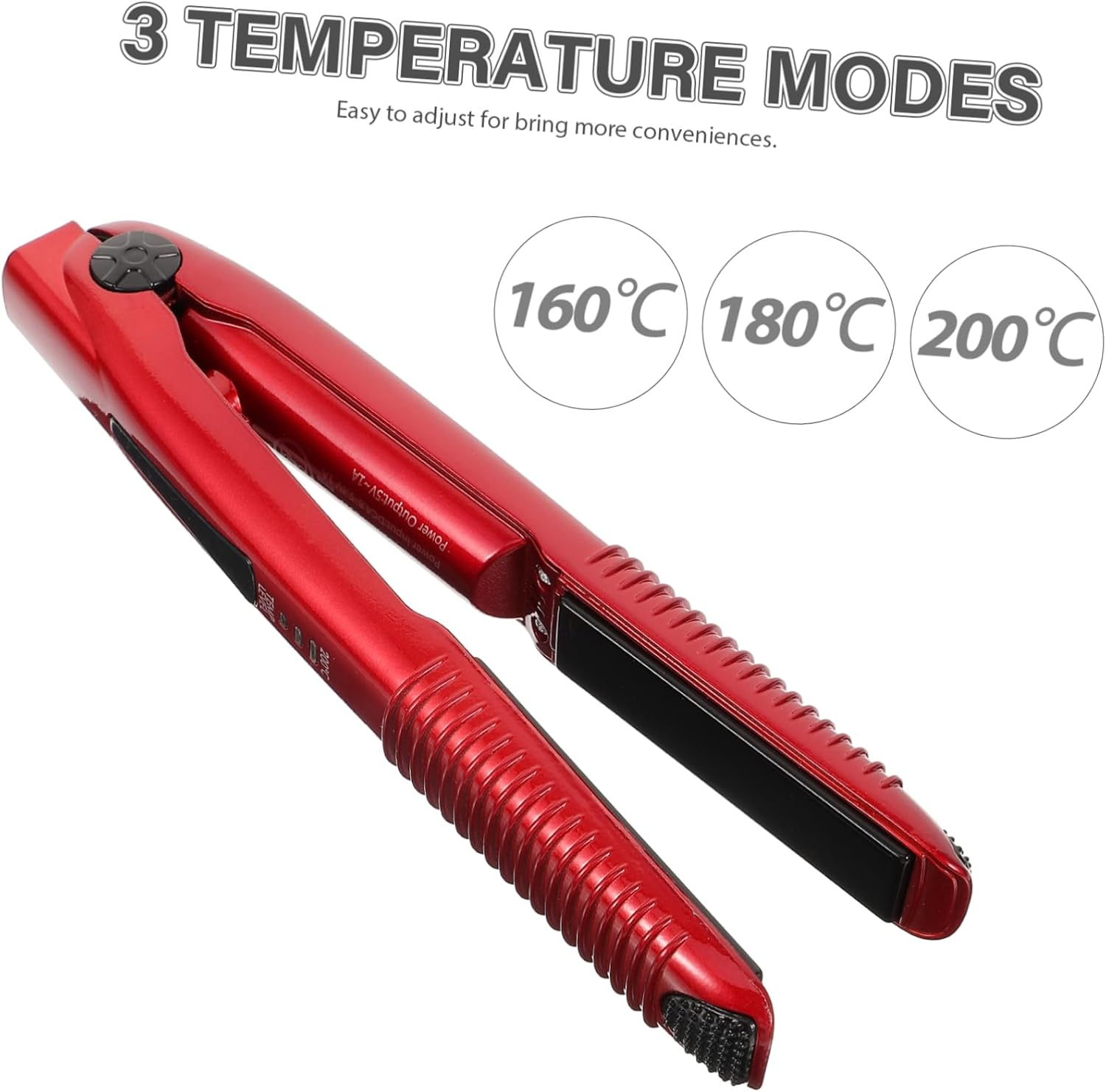 IWOWHERO Travel Cordless Hair Curler and Straightener Usb Rechargeable Styling Tool for Women and Men Portable Function Design for Home and Travel Use image number 1