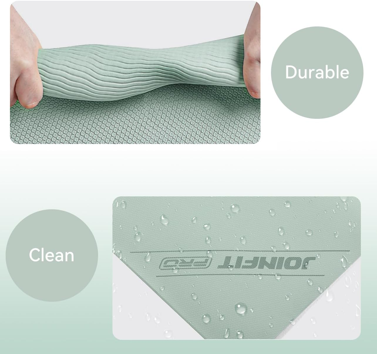 Essential Wide Large Yoga Mat,180Cm X 80Cm X 6Mm, TPE Yoga Mat Non-Slip Textured, High-Density Padding for Knee Comfort, Perfect for Yoga, Pilates,Gym Workouts,Exercise image number 4