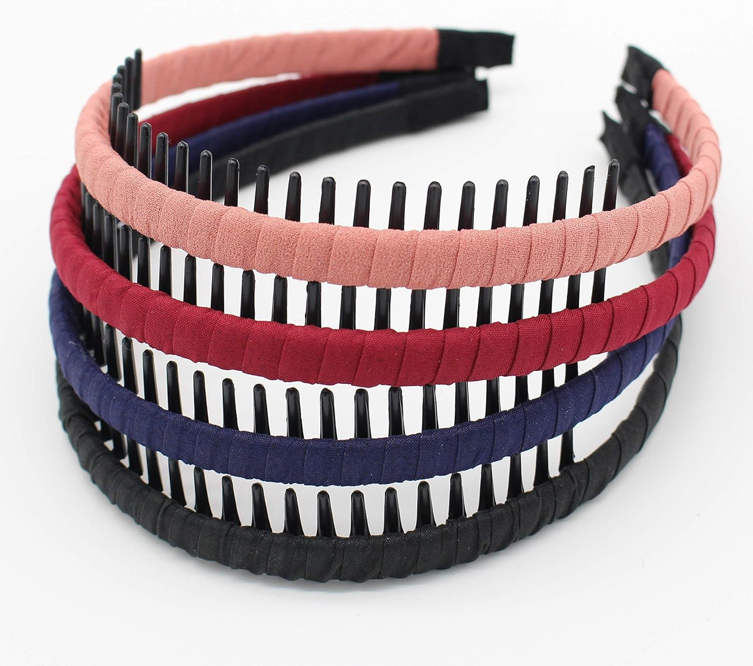 Fashion Hair Accessories Comfy Short Headband Hair Hoop Teeth Comb Hairband Hair Band Non-Slip Headbands for Women Girl(4 Color)