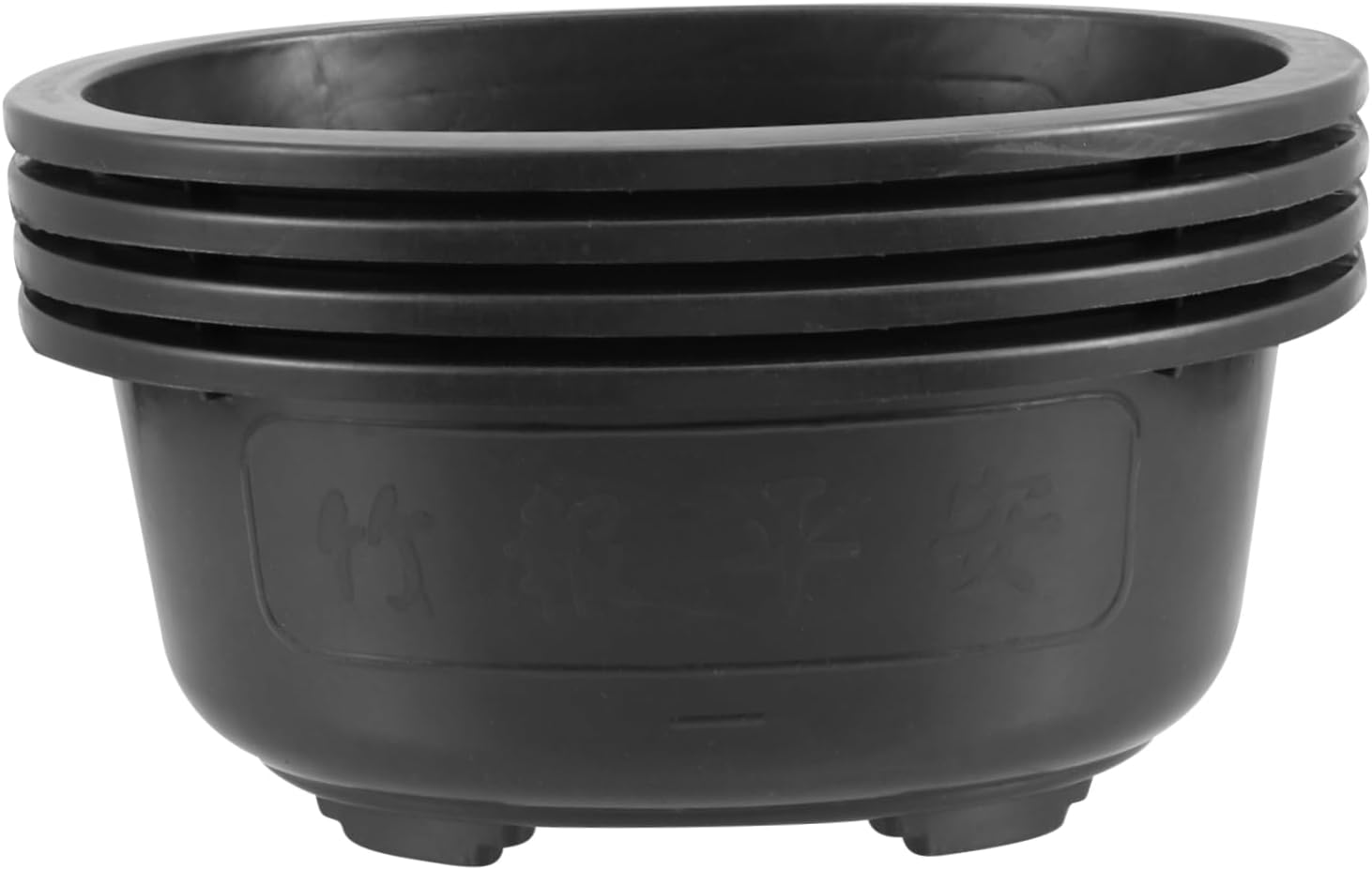 Sosoport 4Pcs Plant Pots Plastic Plant Containers Garden Pots for Indoor Outdoor Decor image number 2