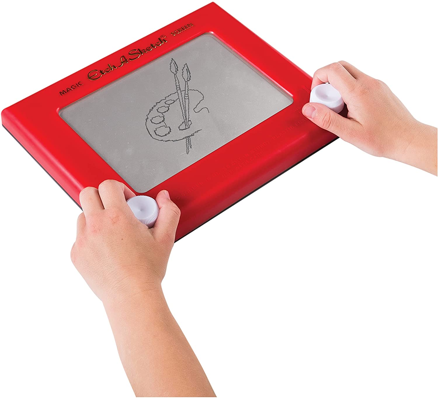 Etch a Sketch, Classic Red Drawing Retro Toy with Magic Screen, for Ages 3 and Up image number 1