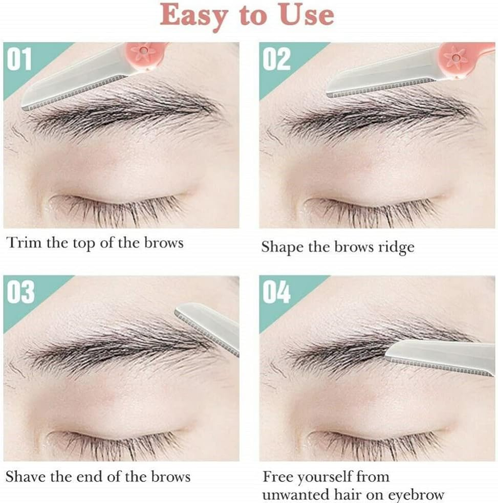 10PCS for Dermaplaning Painless Portable Facial Shaper Eyebrow Brow Razor AU image number 3