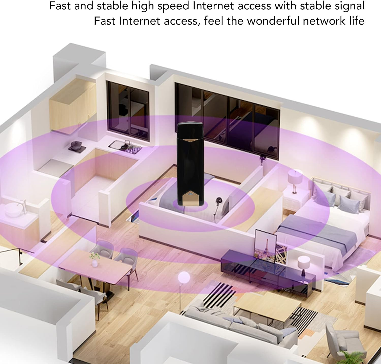 4G LTE USB Portable Wifi Router, Portable 4G Router with SIM Card Slot, Travel Hotspot Mini Router Unlocked 4G Dongle, up to 10 Users image number 1