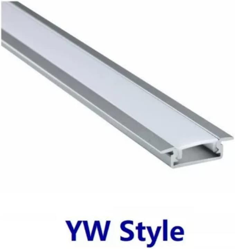 20 PCS X 1M YW Style LED Aluminium Channel Profile Holder for LED Strip Light 1M Bar Lamp image number 1