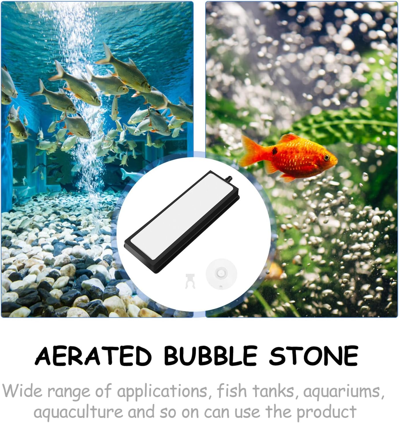 Bestonzon Nano Bubble Air Stone for Aquarium Fish Tank High-Temperature Sintered Aeration Uniform Fine Bubbles Oxygen Diffuser for Hydroponics and Aquatic Oxygenation image number 3