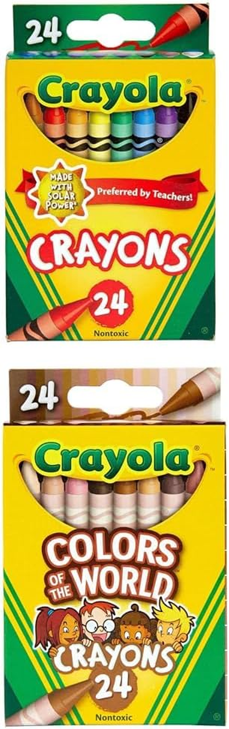 CRAYOLA 24 Pack Regular Crayons, Perfect for Art, Colouring and Drawing, Classic Crayola Colours, Preferred by Teachers, Child Safe and Nontoxic, 52-3024 image number 2