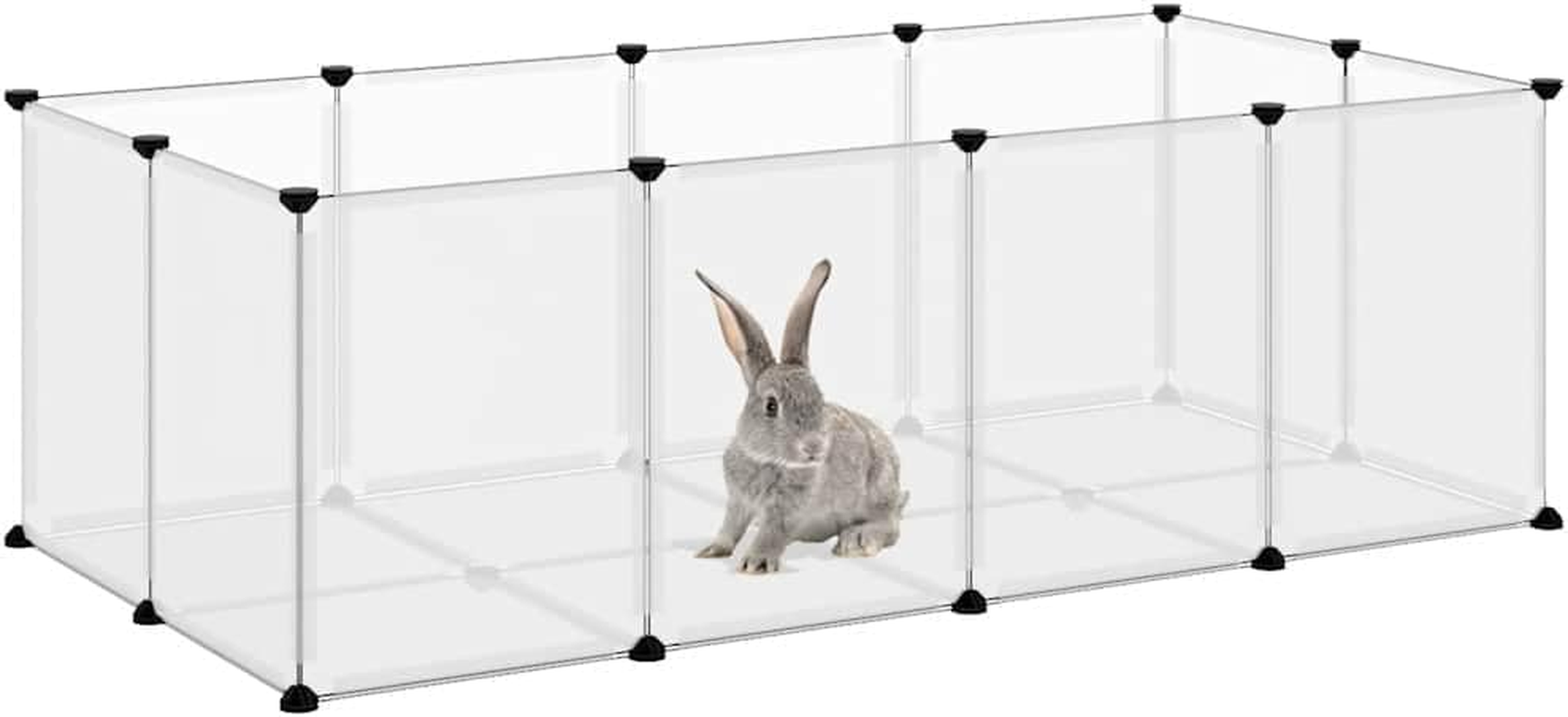 Small Animal Cage Transparent 144X74X46.5 Cm Pet Habitat Indoor Outdoor Enclosure image number 2