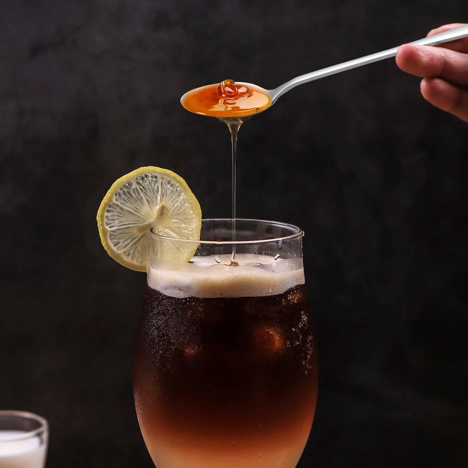 Coffee Spoons, Stirring Spoons, Tea Spoons Long Handle，Ice Cream Spoon, Stainless Steel Cocktail Stirring Spoonsfor Iced Coffee Iced Tea Milk Shake Ice Cream Sundeas Cool Drinking 6 Pack 7.5 Inches image number 4