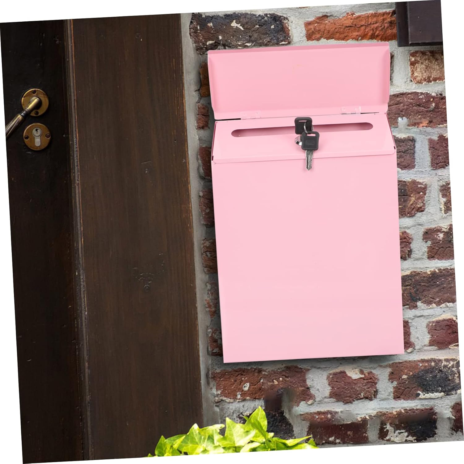 Convenient Drop Box Multi-Function Drop Box with Lock for Home or Companies - Pink image number 4