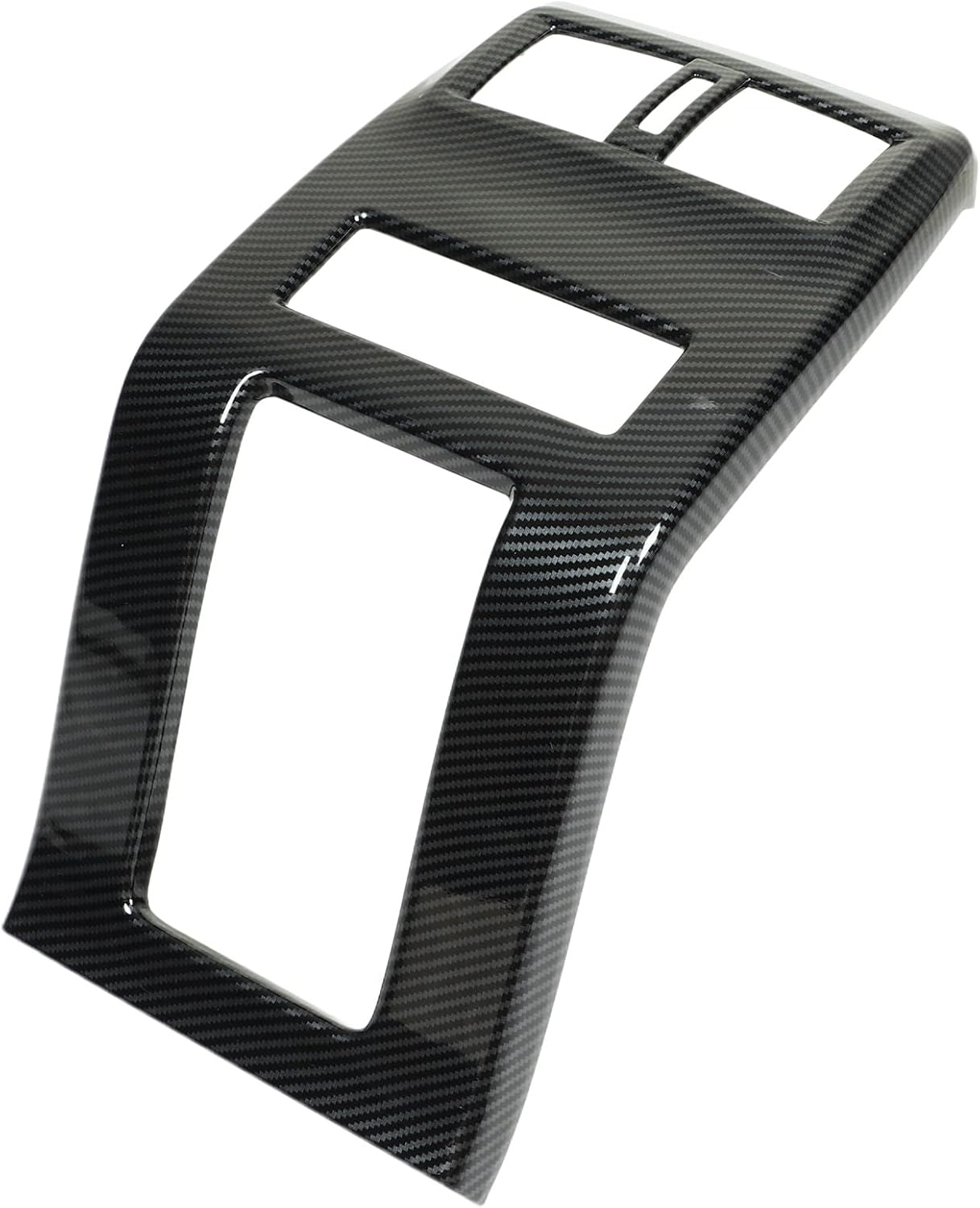 Rear Center Console Trim Cover, ABS Carbon Fiber Pattern Rear Console Air Vent Trim Simple to Install Interior Accessories Replacement for Outlander 2023 image number 2