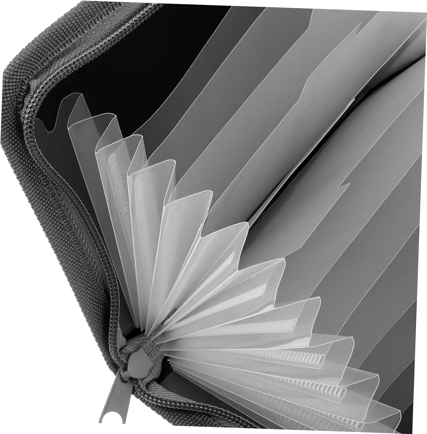 SHOWERORO Accordion File Organizer A6 Mini Expandable Zippered Document Receipt Holder Portable Paper Folder for Travel Office Business Filing image number 4
