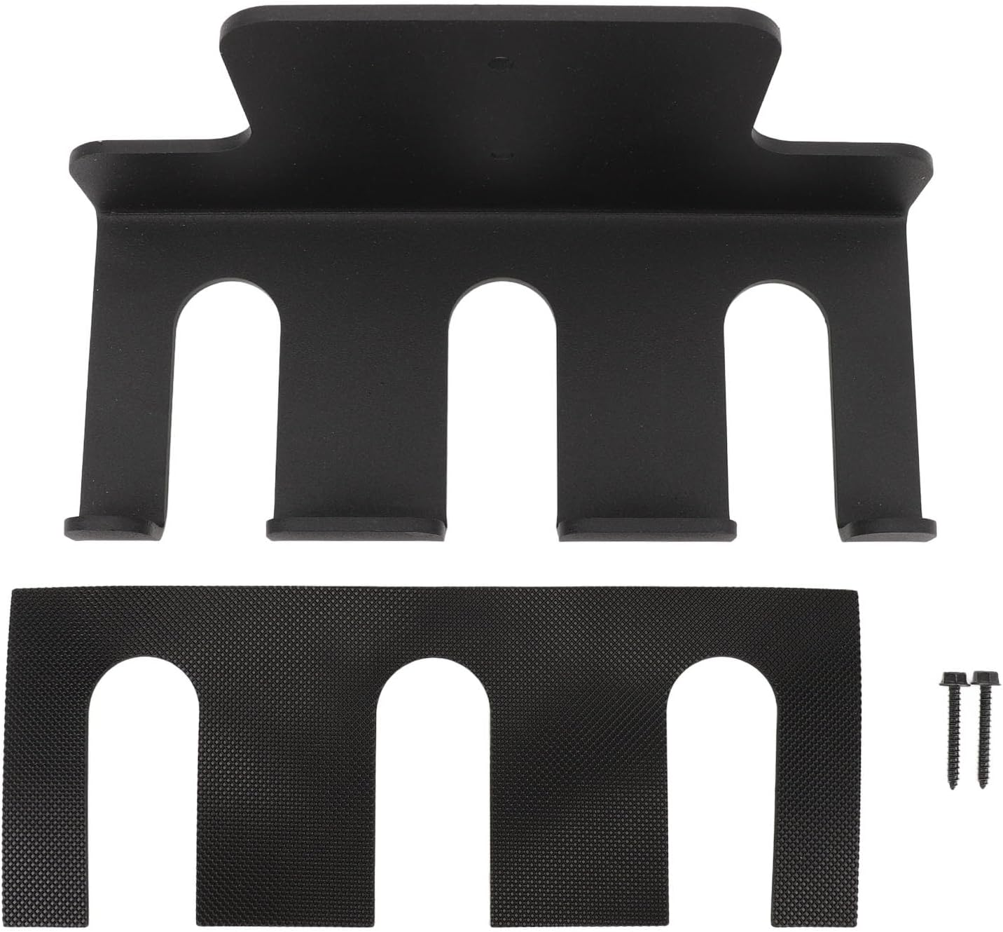 Wall Mounted Barbell Holder, Heavy Duty Carbon Steel Plate Barbell Storage Organizer with Rubber Pads Vertical Hanging Multi Purpose Barbell Storage Rack for Home Gym Accessory image number 4