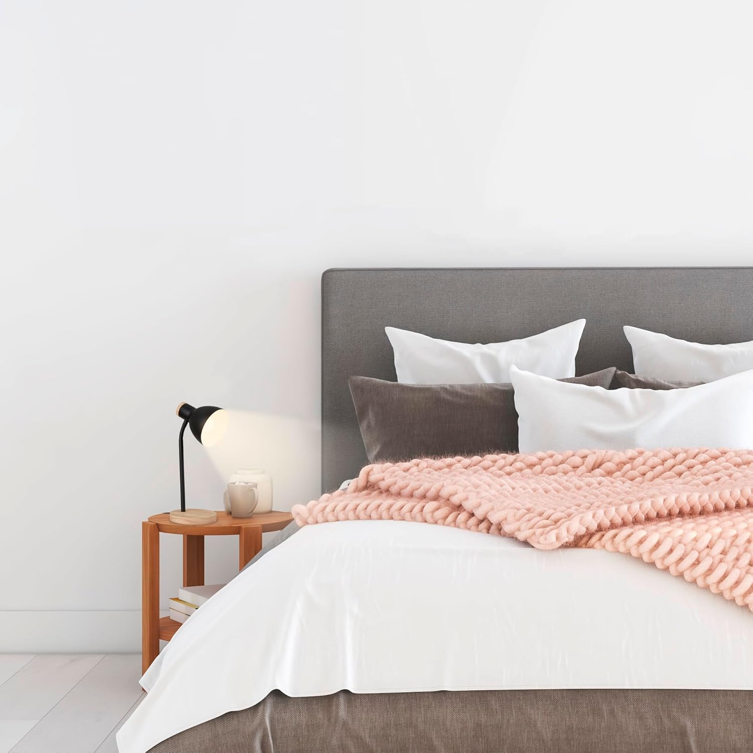 BRILONER - Bedside Lamp with Cable Switch, Rotatable, E14, Max. 10W, Table Lamp, Desk Lamp, Desk Lamp, Reading Lamp, Reading Lamp, 14 X 38 Cm, Black Wood image number 2