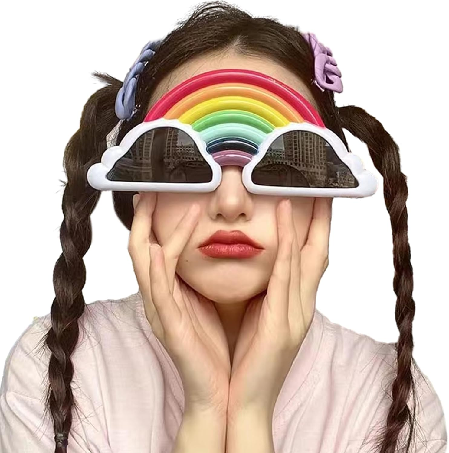 HOOLRZI Funny Party Sunglasses Party Favor Novelty Fancy Eyeglasses Photo Booth Props for Adults Teens Birthday Beach Party Fun and Quirky Glasses image number 5