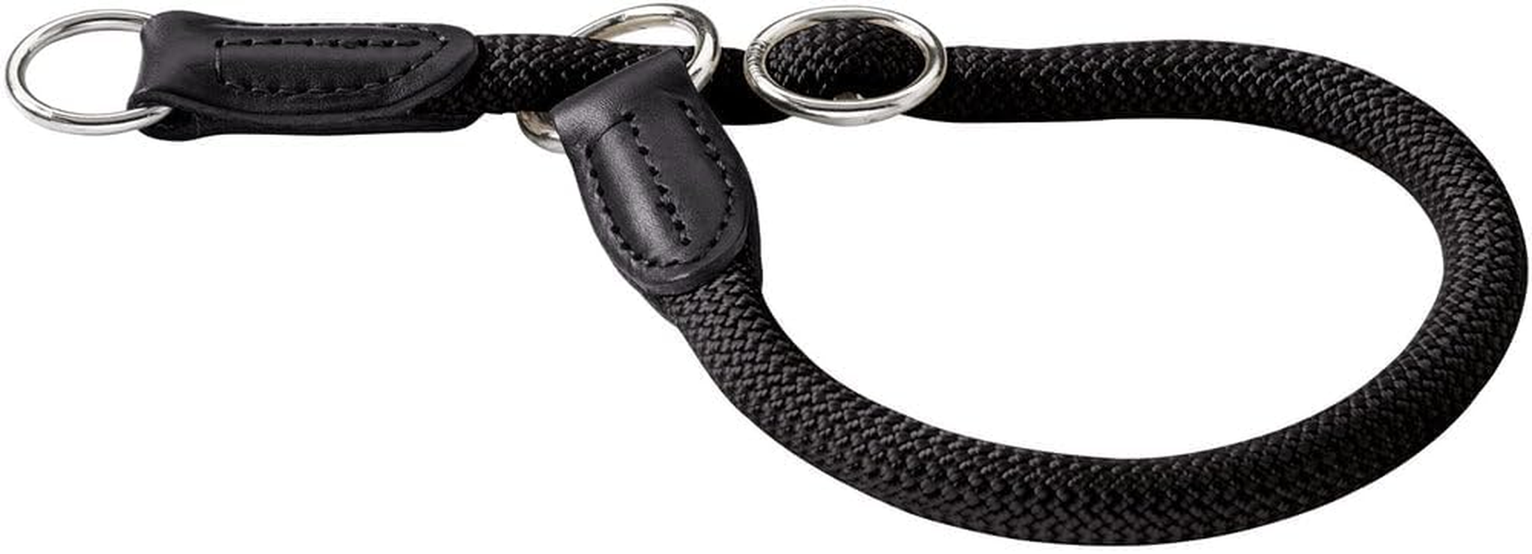 HUNTER Freestyle Dressage Collar, Colour: Dark Green, Durable Rope with Polyamide Core, Soft & Robust, Weatherproof & Easy to Clean, Ideal for Training and Everyday Use, Size: M