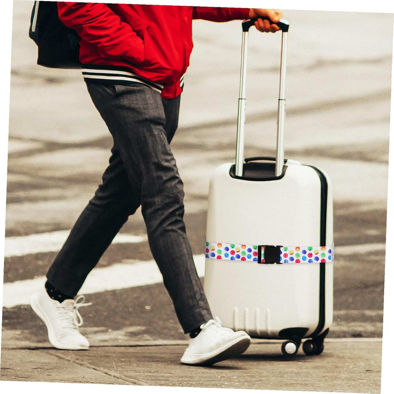 STOBAZA Luggage Straps Lockable Belt Travel Suitcase Straps for Suitcases Luggage Belt Travel image number 6