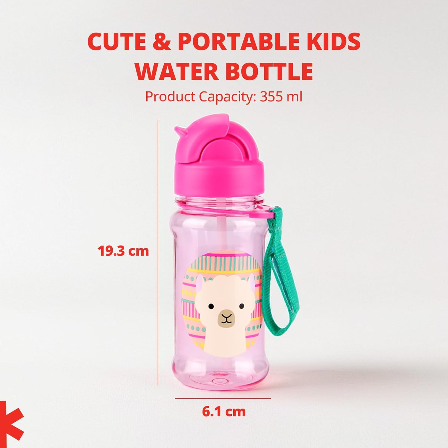 Skip Hop Zoo Tritan Renew Straw Bottle, Octopus image number 1