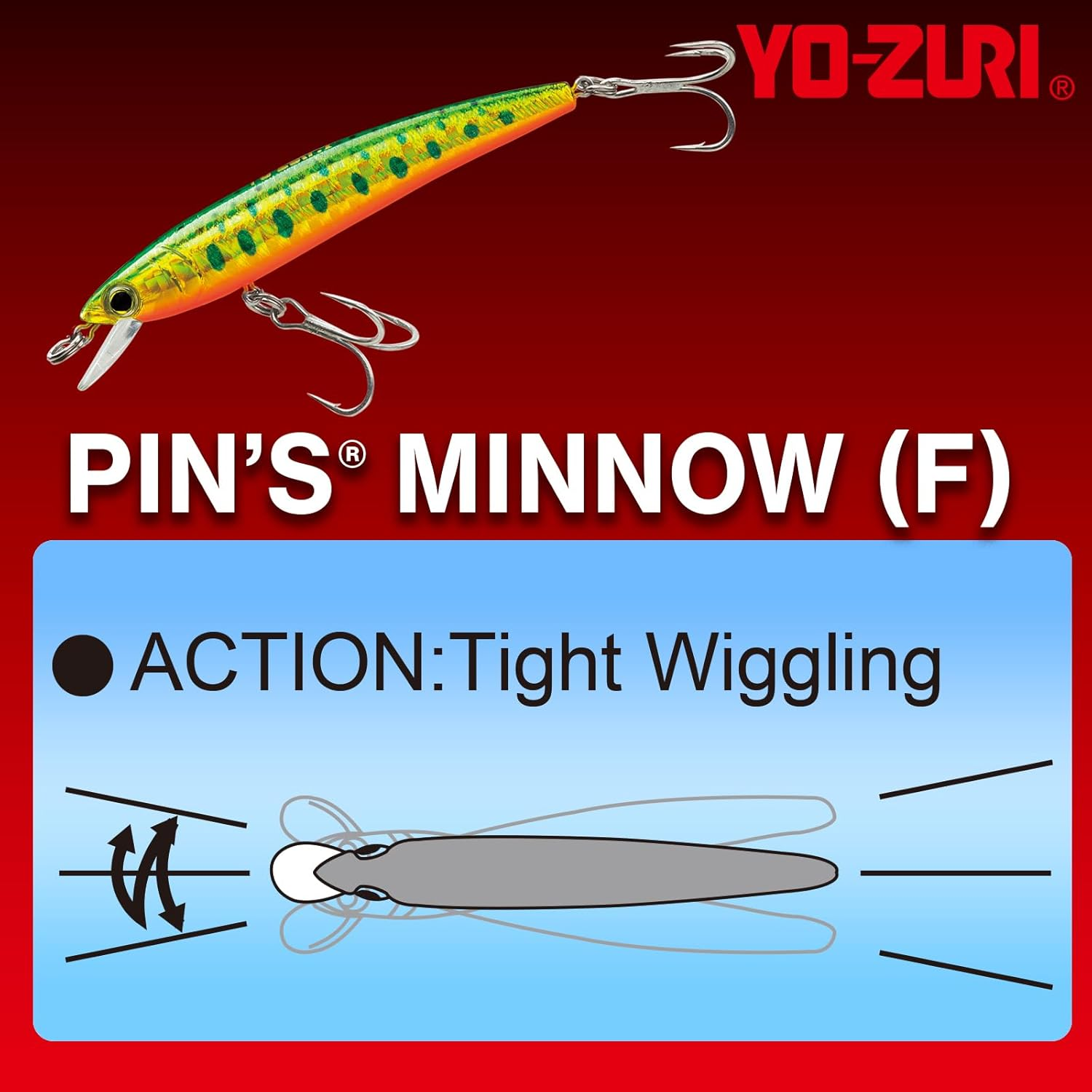 Yo-Zuri Yo Zuri F 1163 Pins Minnow Floating Diver Lure 1 - Brown Trout image number 2
