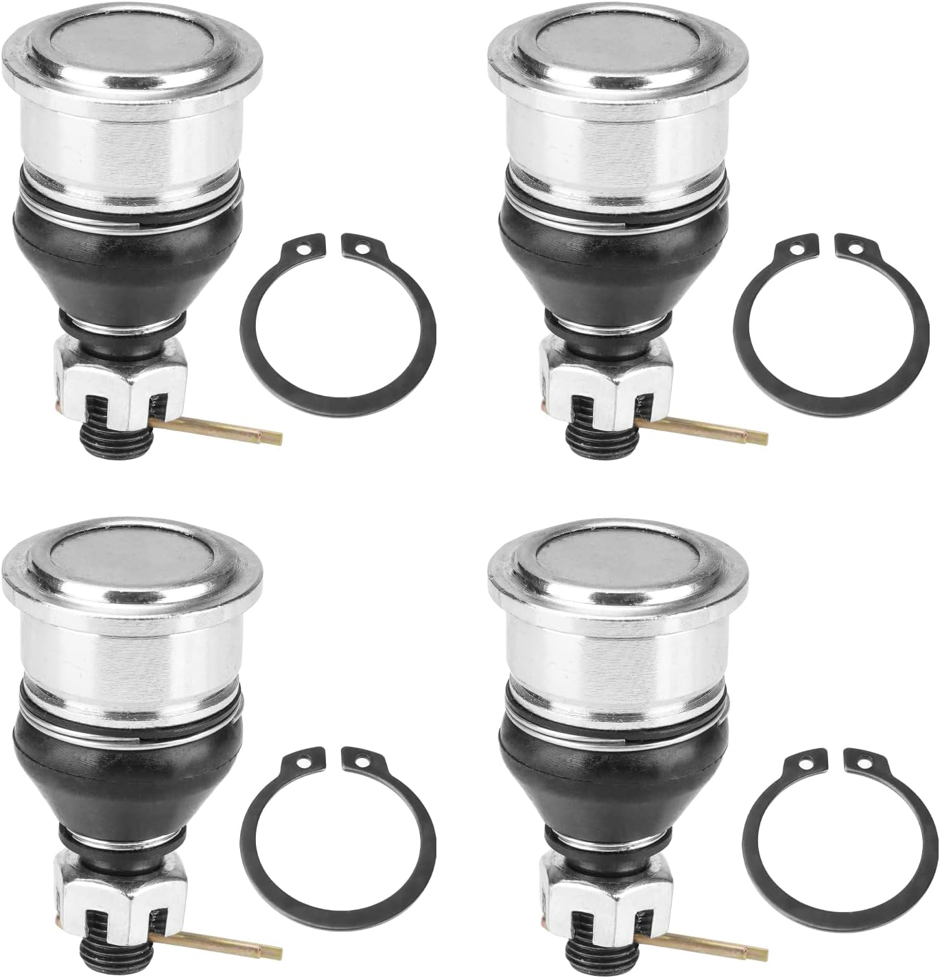 Upper Lower Ball Joints Fit for Yamaha Grizzly 550/700, Kodiak 450/700 EPS 4WD 2013 2014 2015 2016 2017 2018 2019 2020 2021 2022 for 3B4-23579-00-00, 3B4-23579-01-00 - 4 Pcs