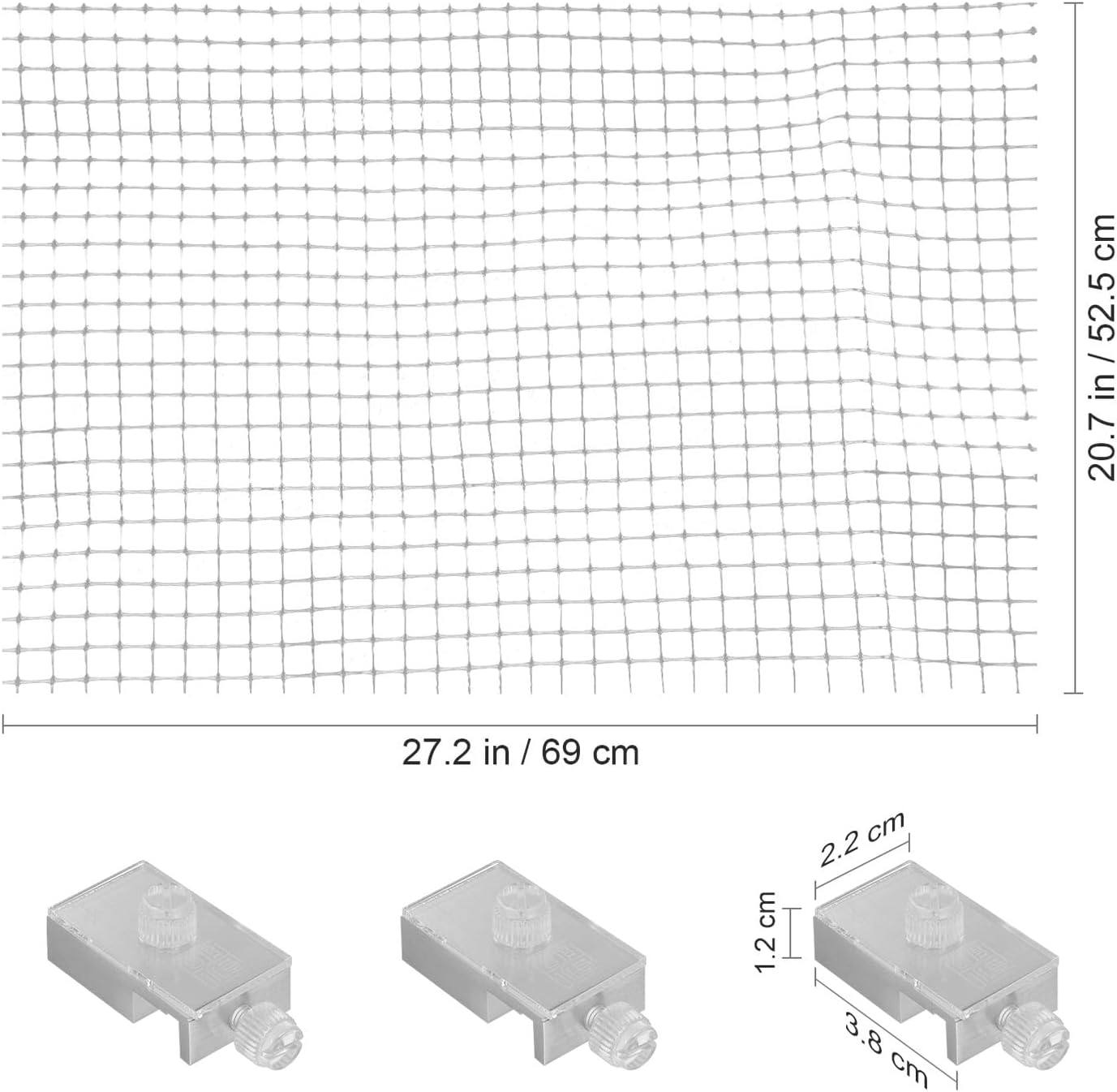 HYTROVE 1Set Fish Tank Anti-Escape Mesh Cover Terrarium Netting Fish Tank Net Pet for Aquariums and Preventing Pet Random Style image number 6