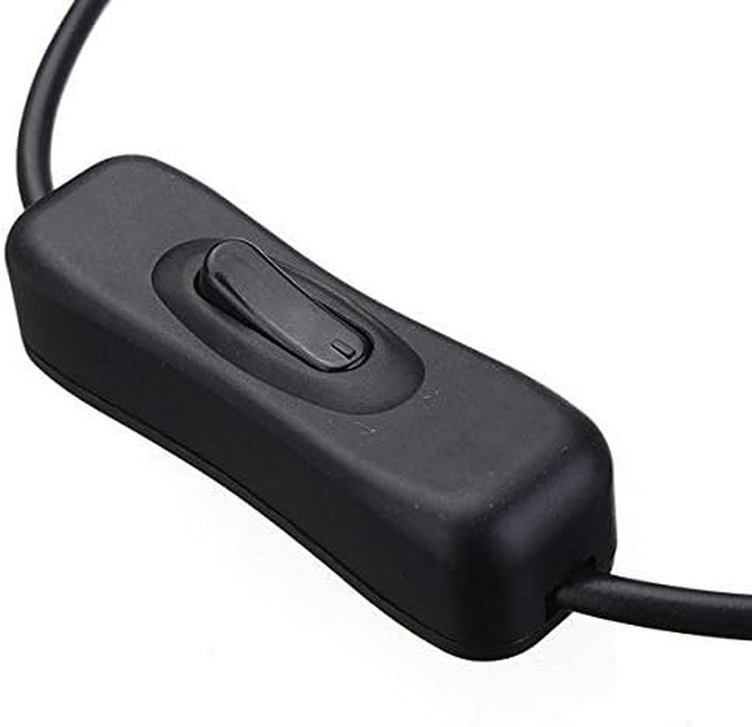 2Pcs LED Strip Light Inline On/Off Switch Cable DC Jack (5.5X2.1Mm) Male to Female Connector, 12V Inline Rocker Switch DC Power Adapter Connector image number 3