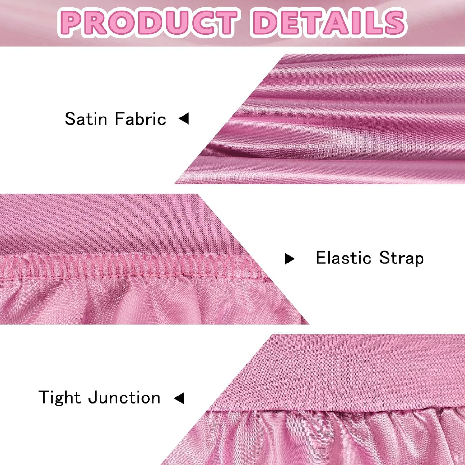 Long Satin Hair Bonnet, Adjustable Silk Bonnet for Women - Leopard image number 7