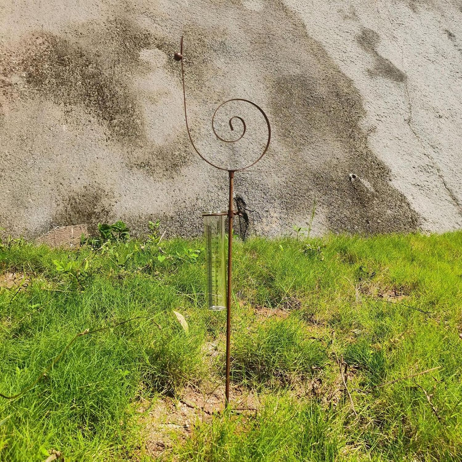 Garden Snail Raingauge - Weather Resistant Snail Gauge, Water Monitoring Tool, Decorative Outdoor Raincollector with Clear Measurement Tube | Yard Water Monitoring Tool for Garden, Patio, Lawn image number 4