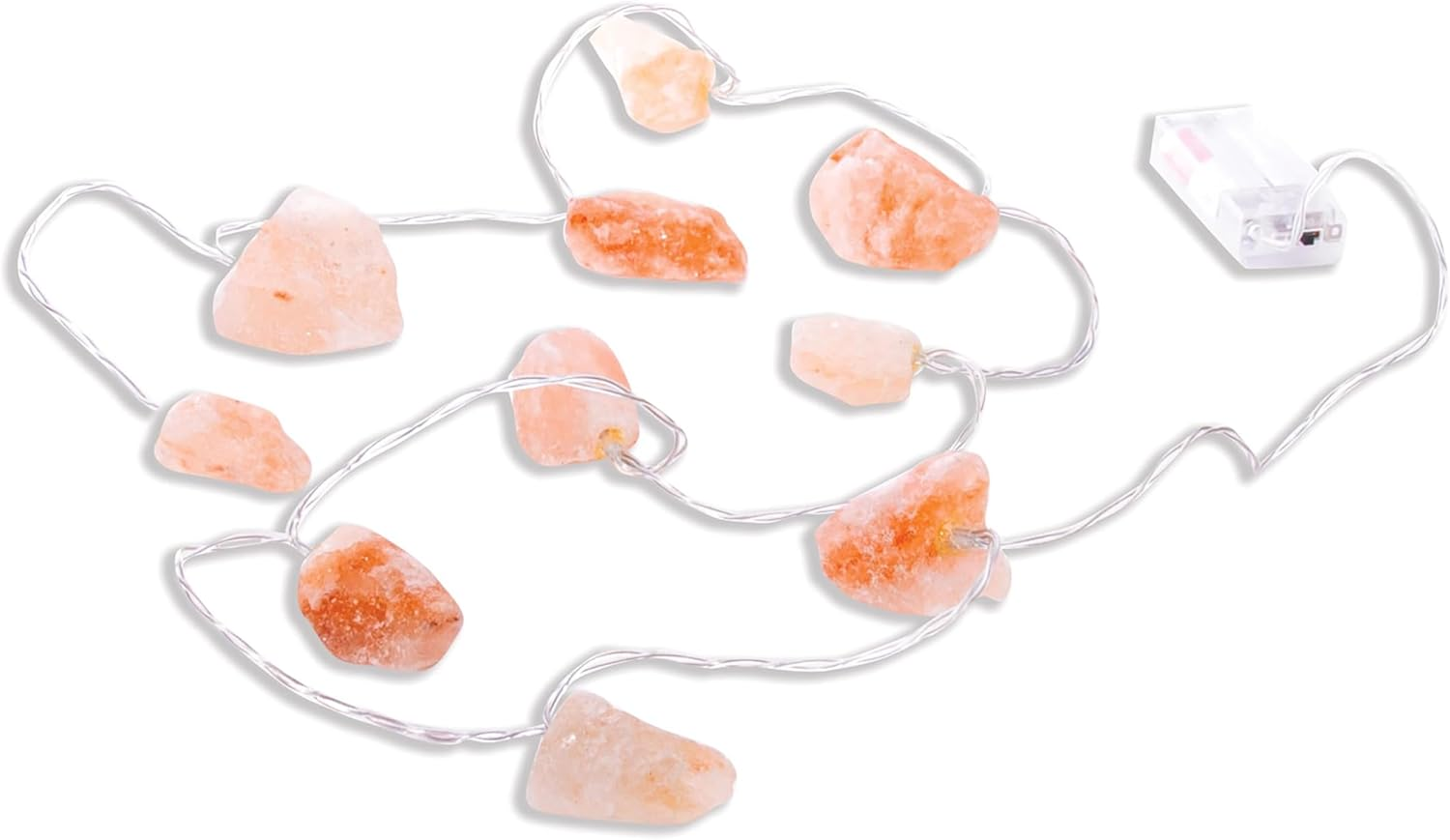 Is Gift Himalayan Salt String Lights 1.6M - 10 LED Warm White Bulbs with Natural Salt Blocks 3-5Cm, Ambient Decorative Lighting for Bedrooms, Desks, Shelves or Relaxation Spaces image number 3