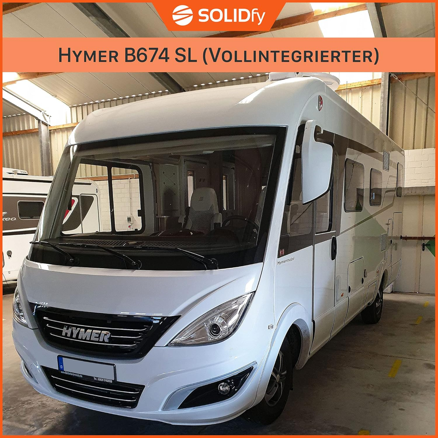 Solidfy&reg; - Adblue Stainless Steel Lock for Hymer Fully Integrated (Suitable For: Fiat Ducato, Citroen Jumper, Peugeot Boxer) image number 1