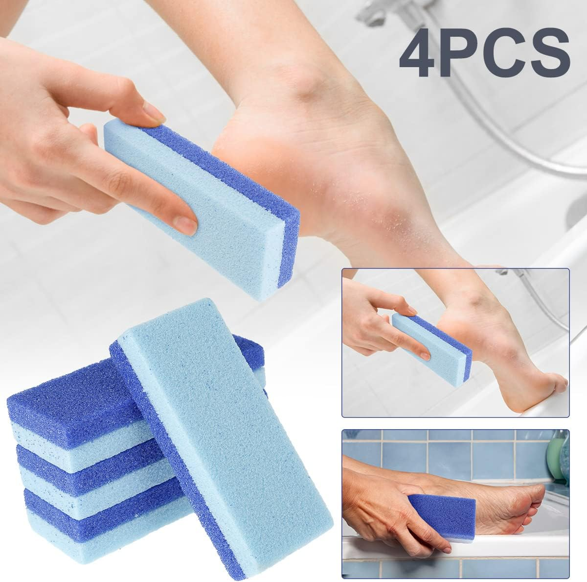 Pumice Stone for Feet,Exfoliator Block Feet Hard Skin Callus Remover Scrubber Pedicure Foot Clean Tool.