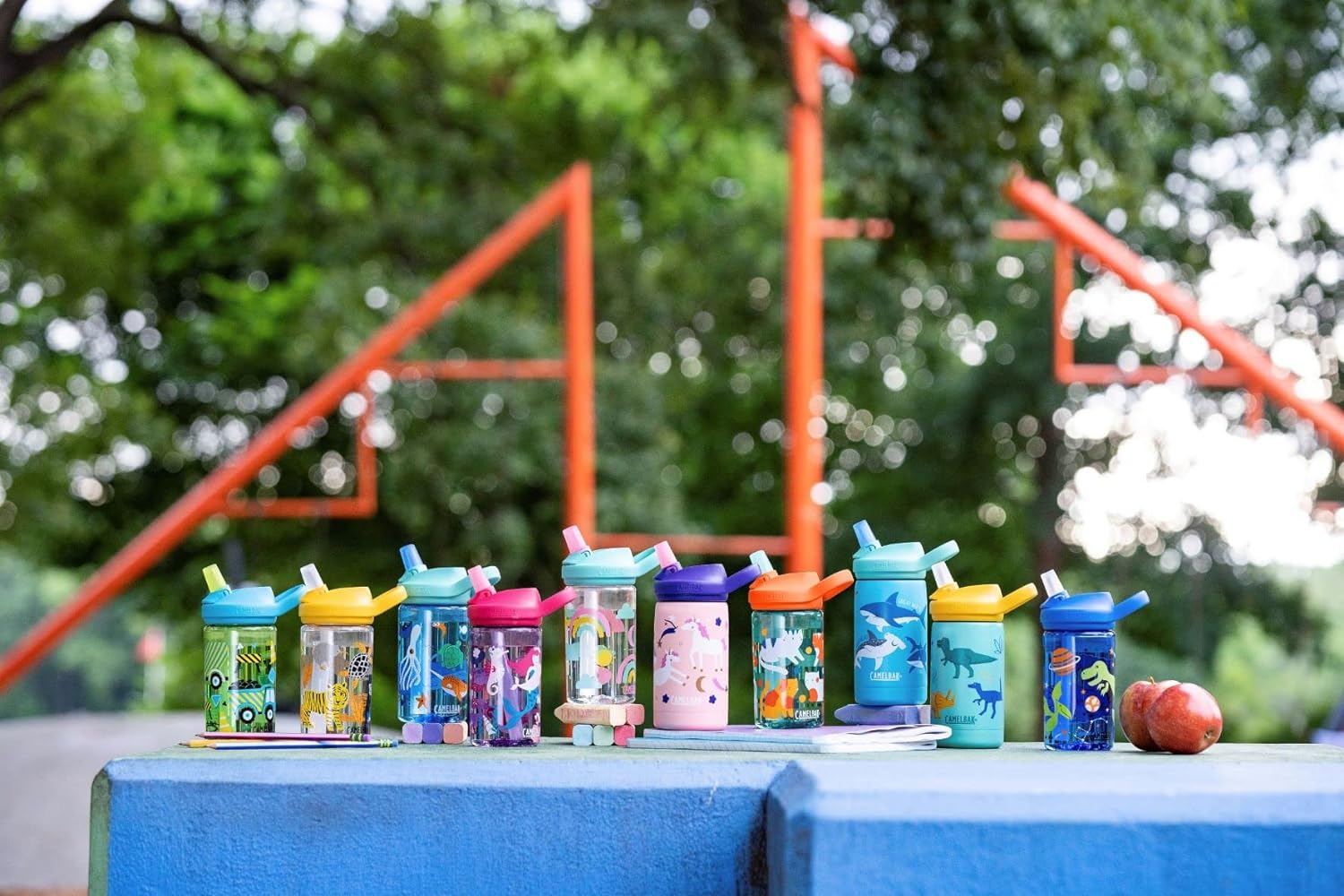 Revolutionizing Nursery/Kindergarten Hydration! Automatic Open and Close Straw Camelback Ediplus Kids Tritan 400Ml True Blue Water Bottle Water Bottle Lightweight Compact Dishwasher Safe Kids - Bugs Vacation image number 6