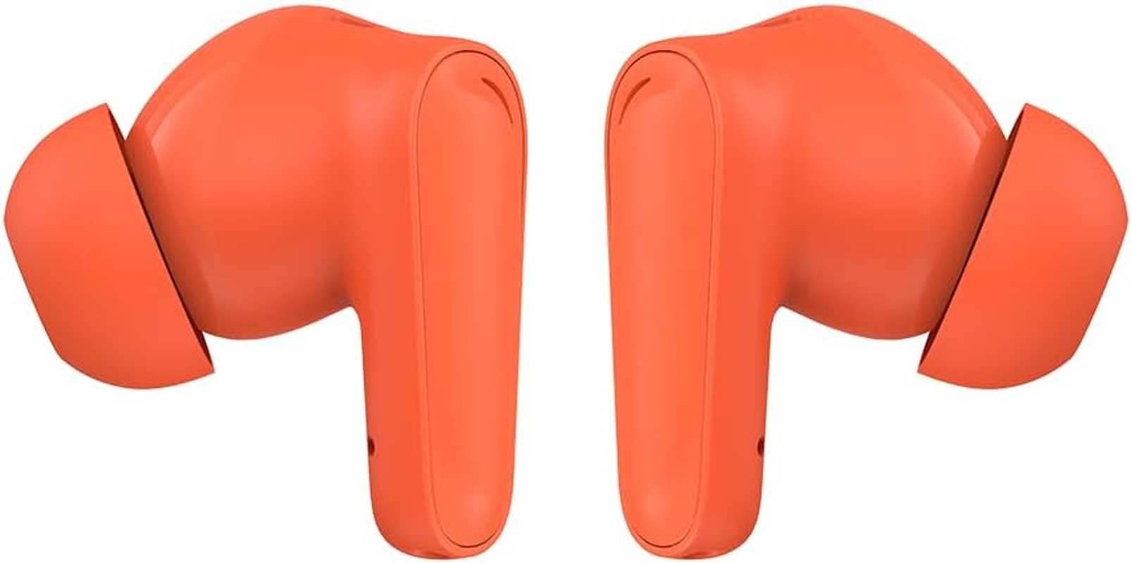 SPC Boost Buds - Wireless Bluetooth Headphones with ENC Noise Cancellation | 30 Hours Battery Life | Google Fast Pair | 4 Microphones | IPX4 | Touch Control and Voice Assistant - Orange - Blue image number 5