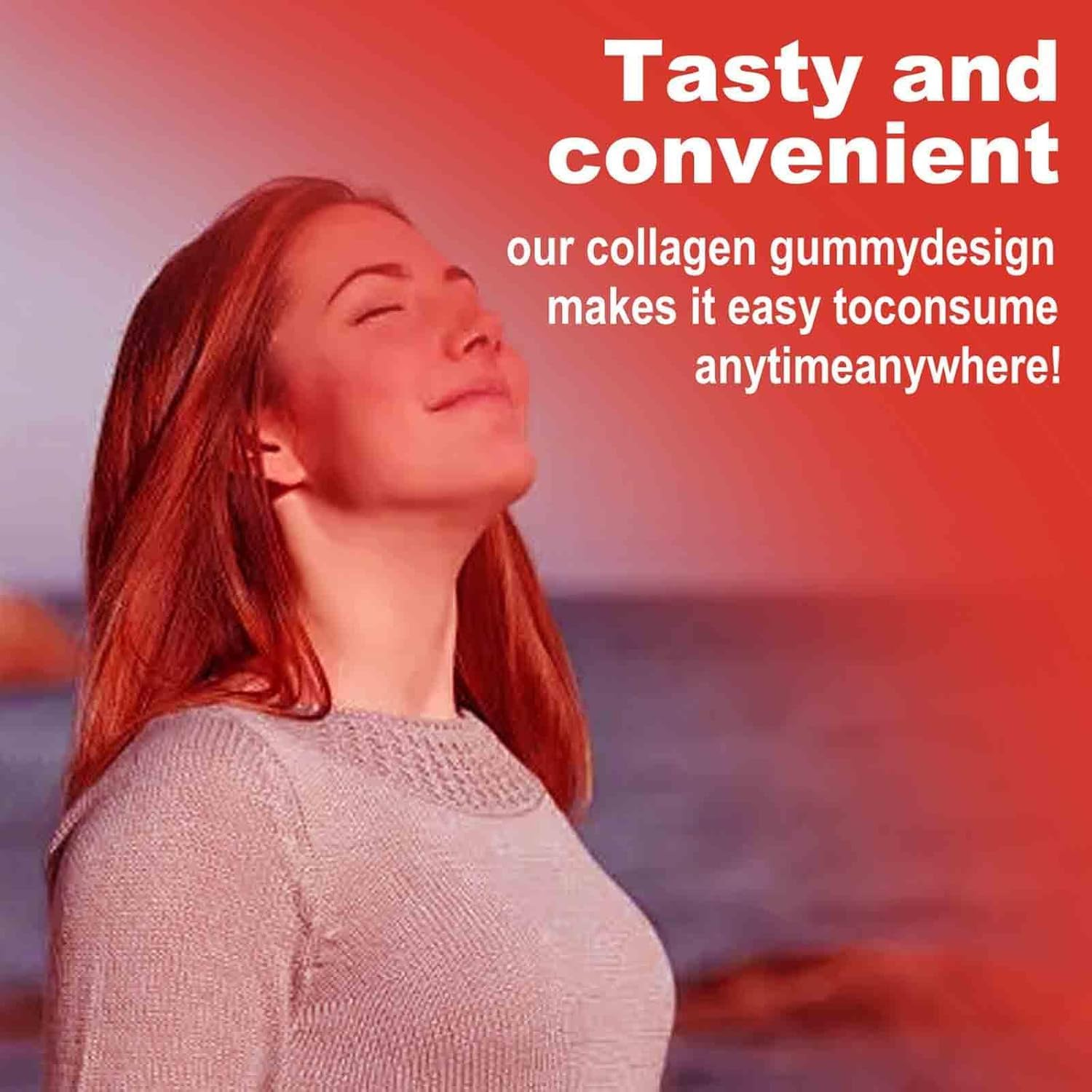 Tanning Gummies,Natural Tanning Gummies,Tanning Gummies with Astaxanthin,Lycopene & Beta Carotene for Skin Health & Glow,Vegan,Non-Gmo,60 Gummies image number 1