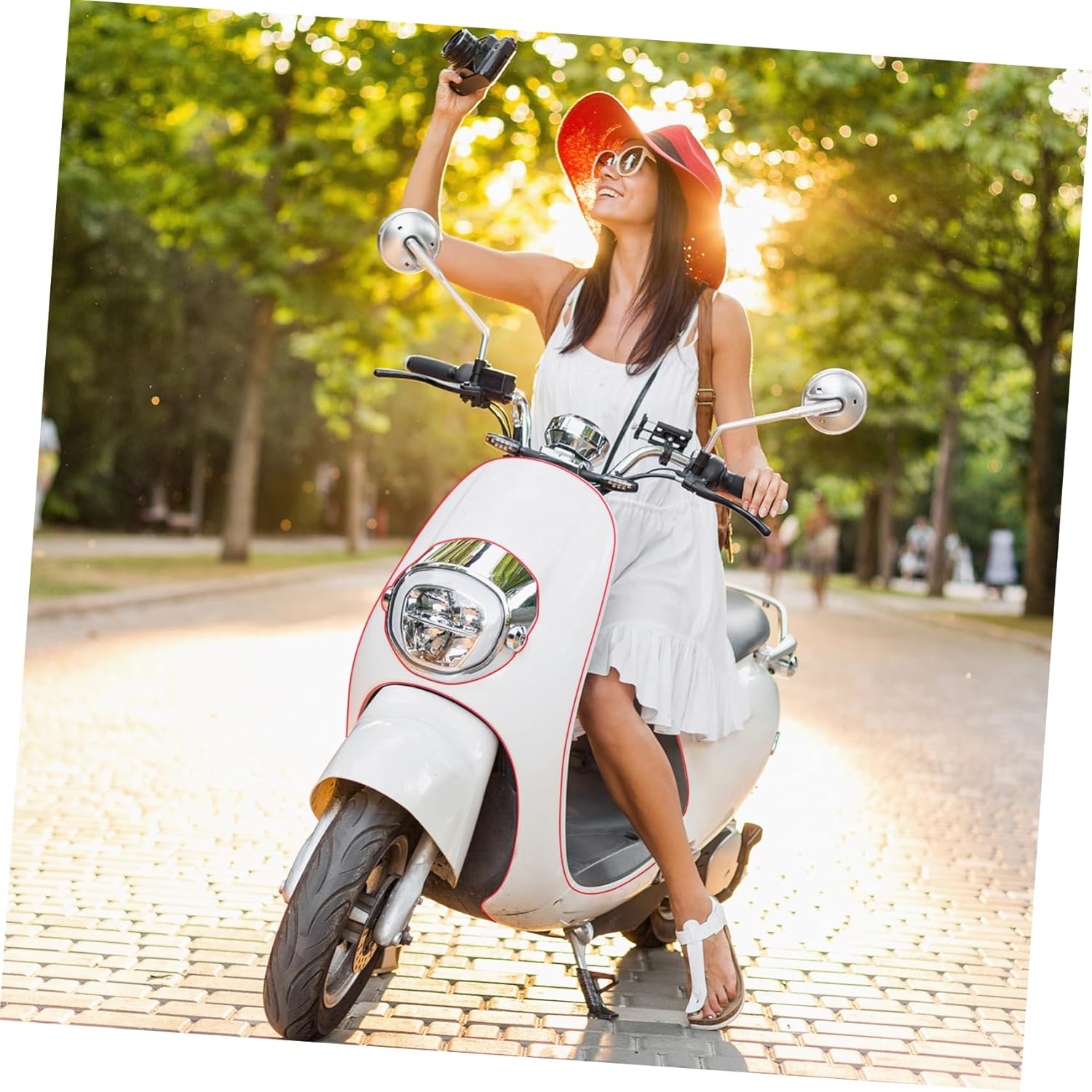 COHEALI Decorative Adhesive Tape for Car 1 Red Roll 6Mm X 33M Polyester for Automotive Crafts and Home Decoration image number 3