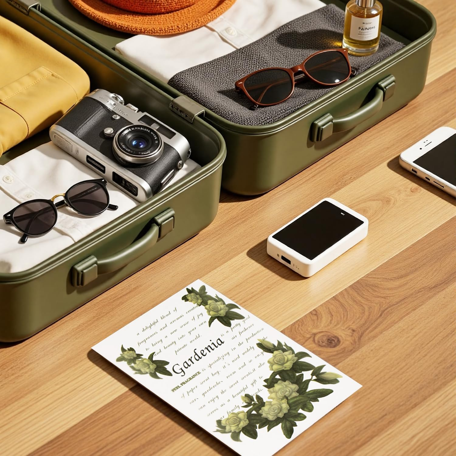 Scented Sachet for Drawers and Closets - Sachet Bags, Lot of 12 (Gardenia) - Cotton image number 2