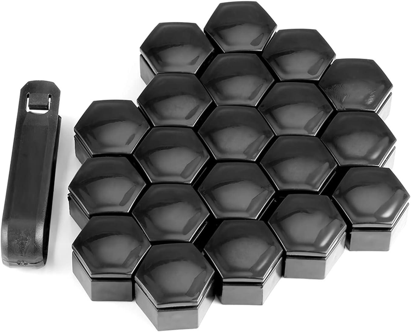 Yjin Store 20Pcs 22Mm Wheel Nuts Bolt Cover Caps Wheel Nut Protector Compatible with Land Rover Compatible with Vauxhall Insignia Tyre Wheel Hub Covers image number 3