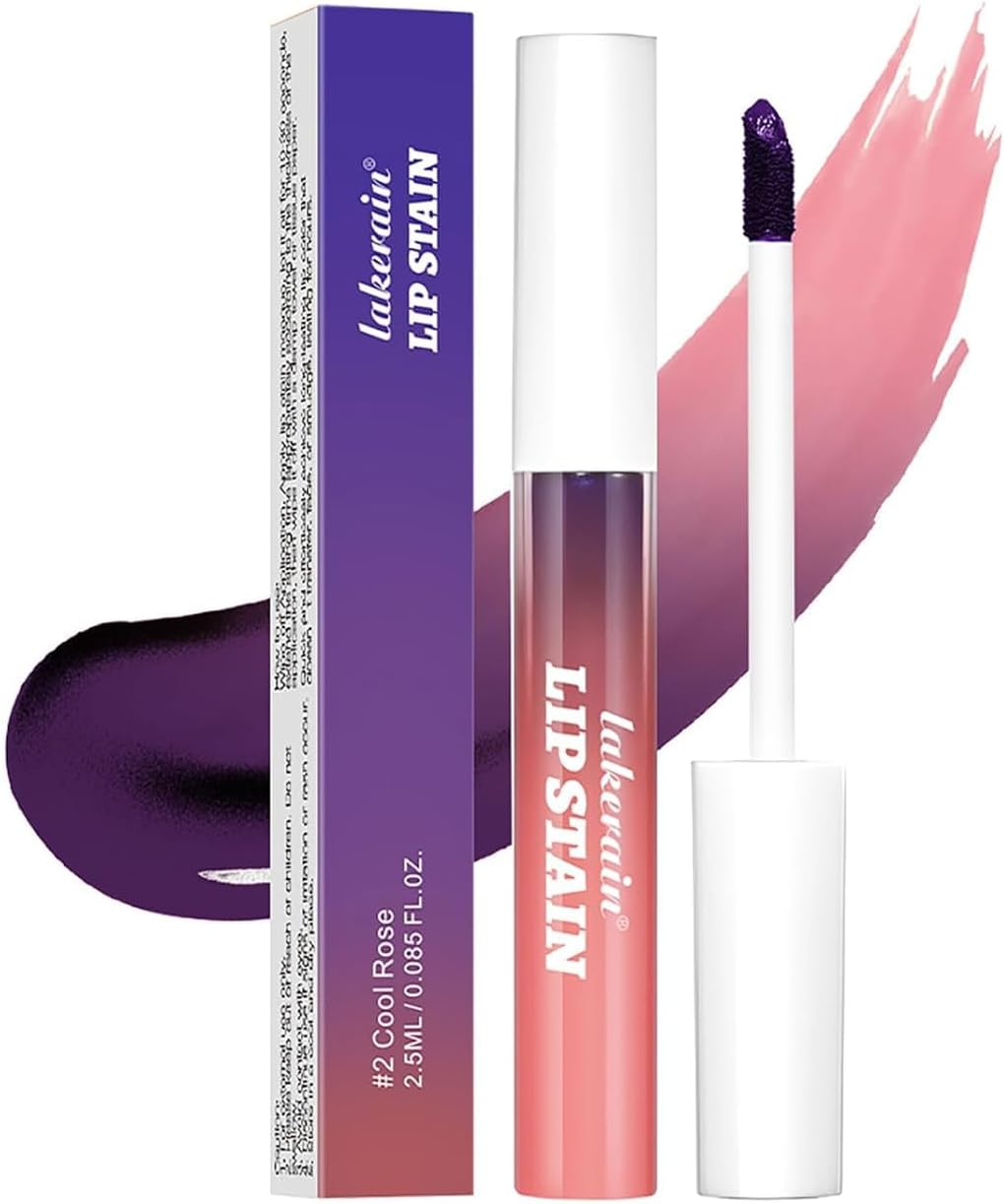 Peel-Off Lip Tint Set - Tattoo Stain Kit, Long-Lasting Matte Finish, Moisturizing Peel-Off Lip Mask, Waterproof & Smudge-Proof, 24H Color Hold (#3 Hot Pink, 2.5Ml)