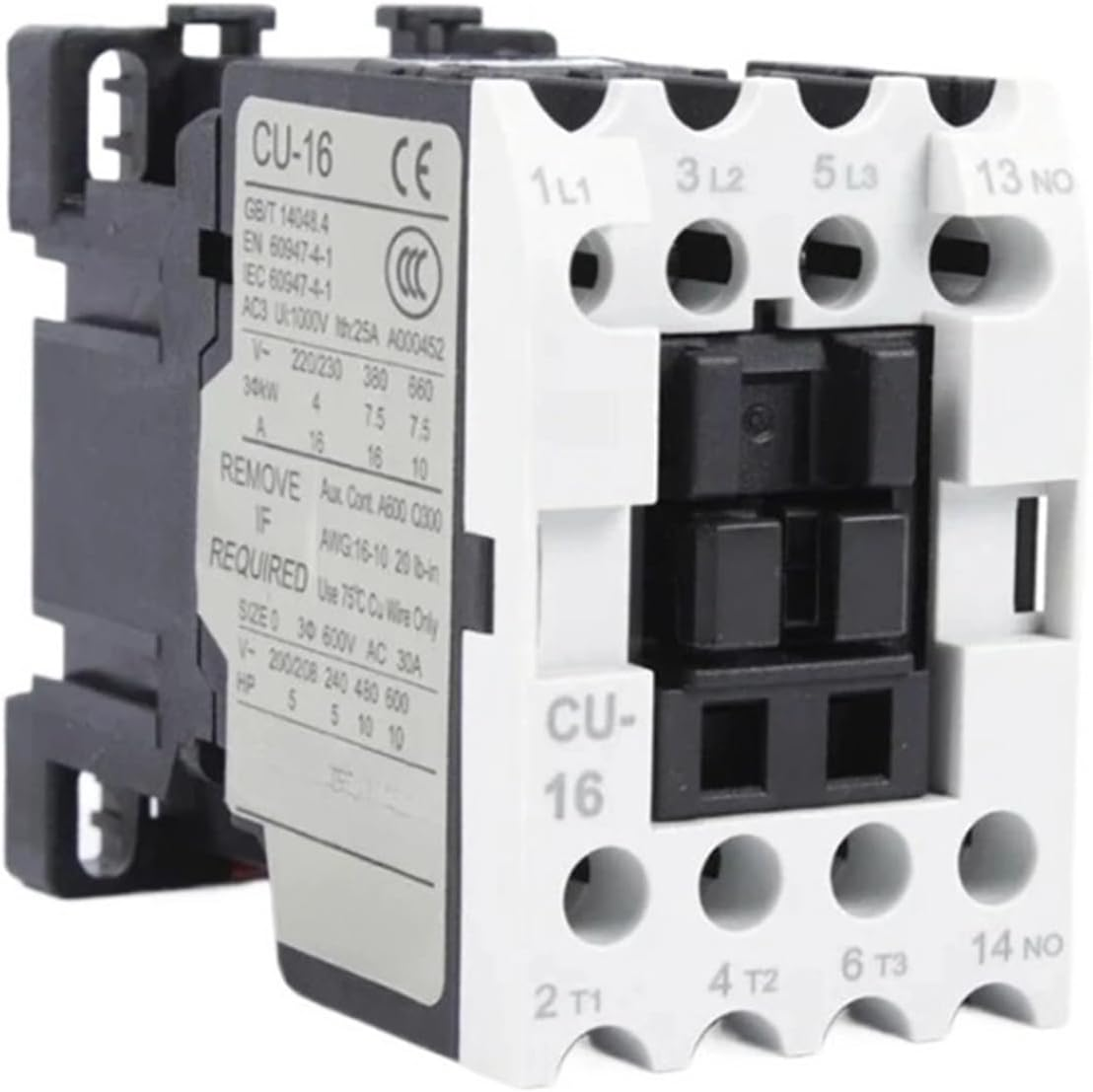 TECO Taian CN AC Contactor (11/16/18/23/27/32R/38/40/50/65/80/90), 220V/380V/24V/36V/48V/110V Coil Voltage(Cu-18)