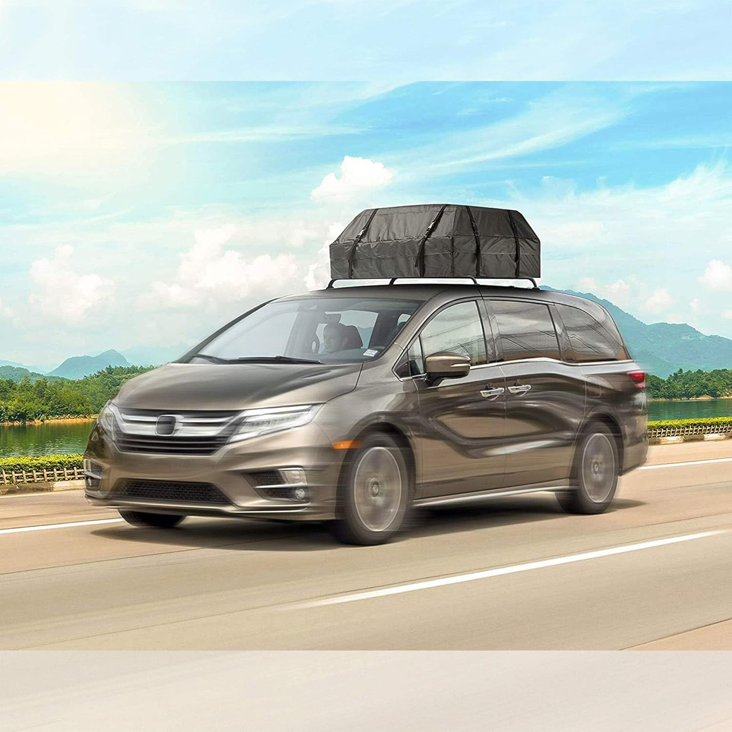 Elora 425L Car Roof Carrier 100% Waterproof Roof Top Luggage Bag for Vehicles image number 5