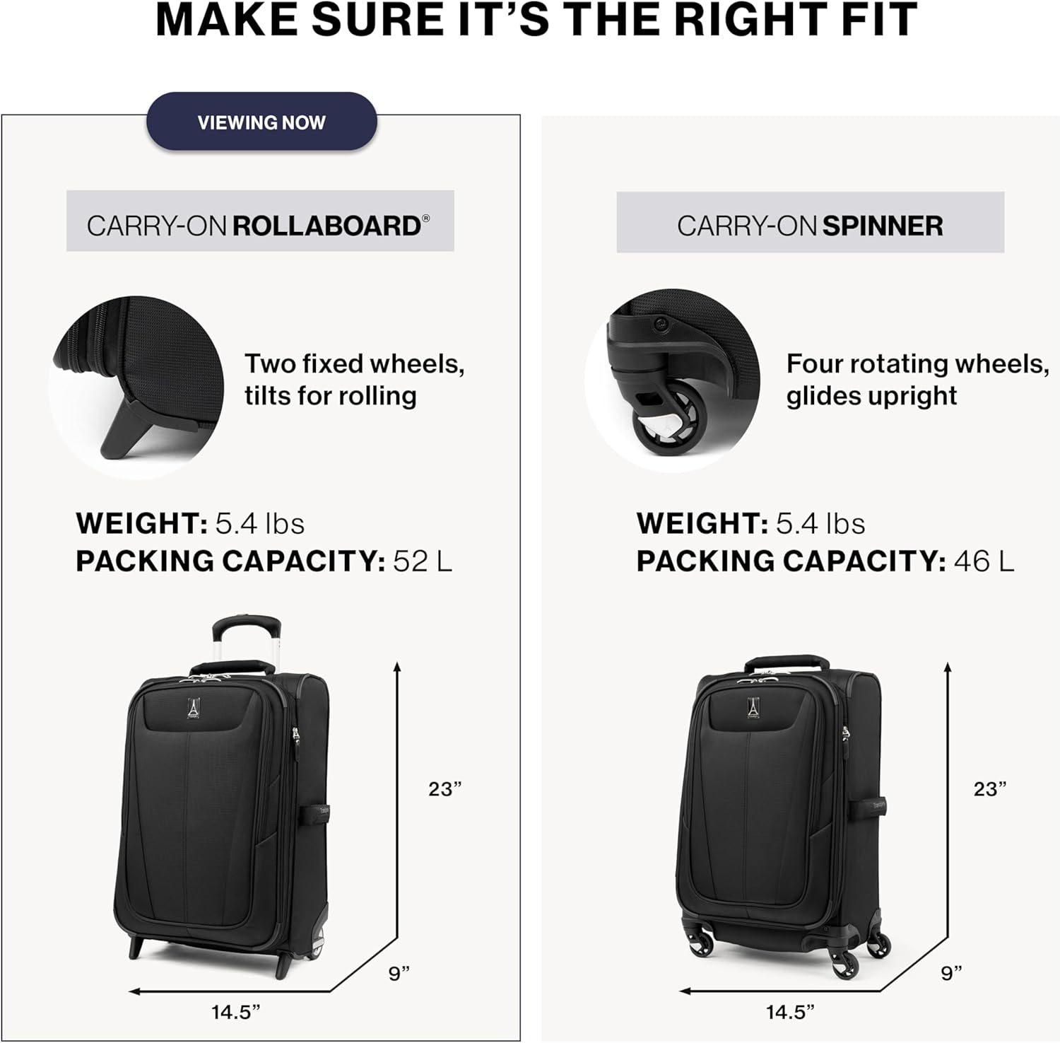 Travelpro Maxlite 5 Softside Expandable Upright 2 Wheel Luggage, Lightweight Suitcase, Men and Women, Black, Carry-On 22-Inch, Maxlite 5 Softside Lightweight Expandable Upright Luggage image number 5