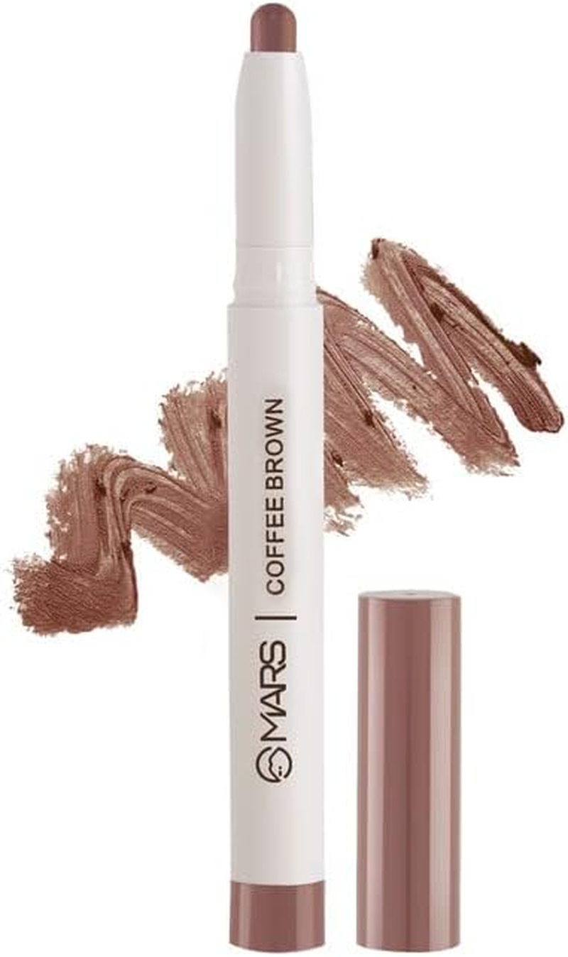 MARS Retractable Poppins Long Lasting Lip Crayon | Matte Finish | Smudge Proof & Kiss Proof Crayon Lipstick for Women (1.3 Gm) (07-COFFEE BROWN) image number 1