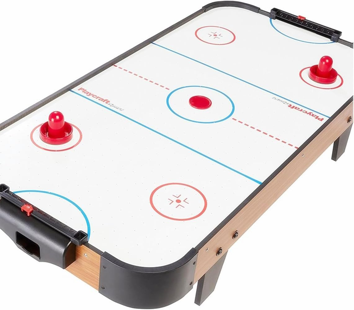 2 Pack Air Hockey Pushers and 4 Red Pucks, Plastic Air Hockey Accessories Lightweight Air Hockey Pucks,Pucks & Slider Pusher Goalies for Game Tables image number 6