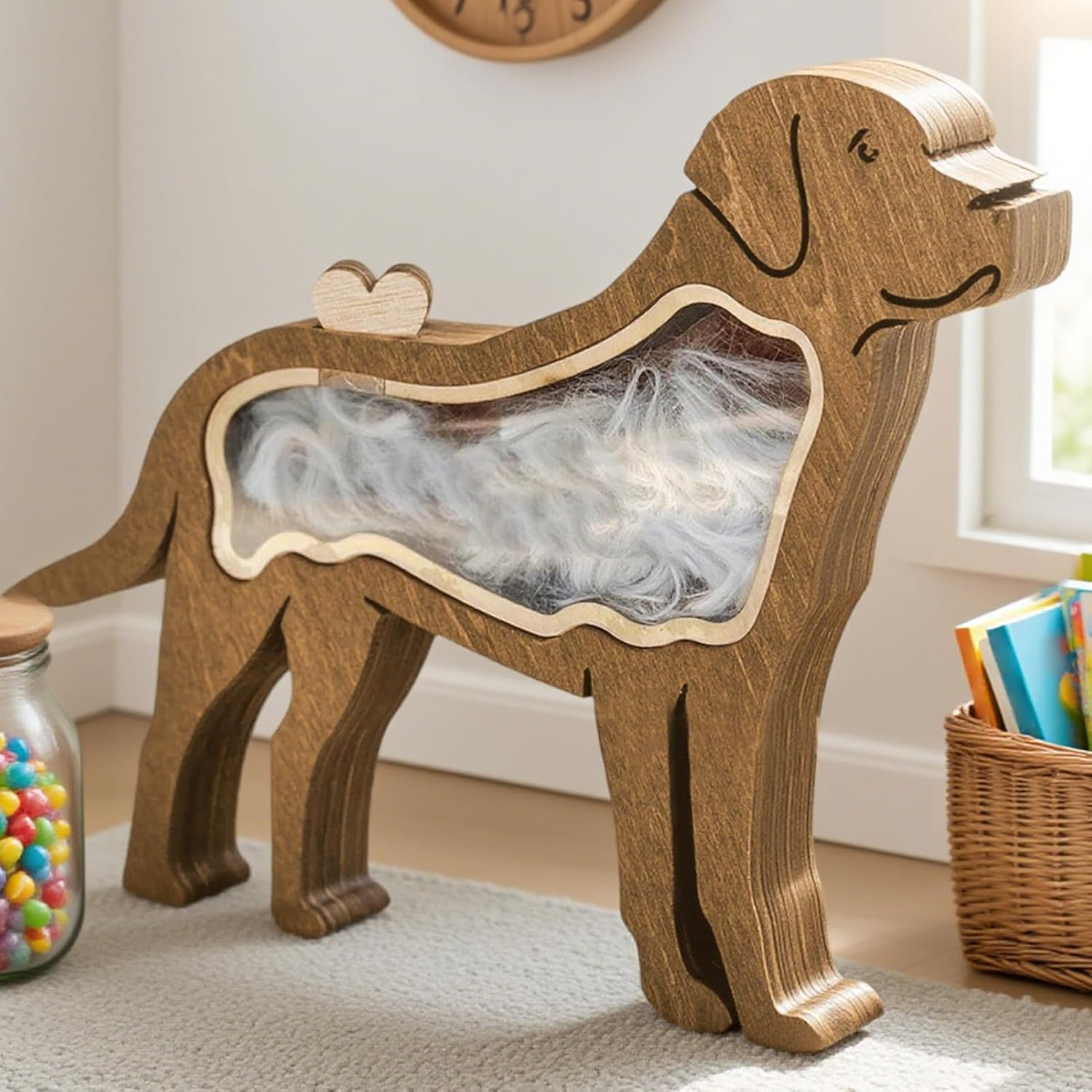 Hair Memorial Keepsake - Remembrance Box for Hair, or Ashes | Thoughtful Sympathy Gift for Lovers, Keepsake Memorial for Dogs and Cats, Comforting Loss Gift, Unique Memory Con image number 3