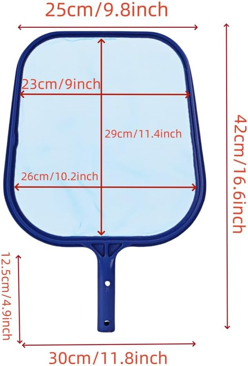 Aknebriax 3Pcs Pool Skimmer Net,Hot Tubs Nets Fine Mesh Leaf Rake,Ultra Fine Mesh Pool Skimmer to Remove Leaves & Debris, Heavy Duty Swimming Pool Skimmer with Handle (Without a Rod) image number 1